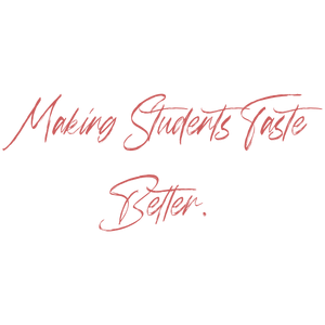making students taste better quote SVG PNG design with bold lettering, an uplifting message