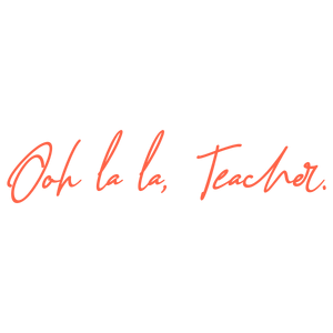 ooh la teacher quote SVG PNG design