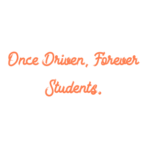 once driven forever students quote SVG PNG design with bold lettering, an uplifting message