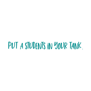 put a students in your tank quote SVG PNG design with bold lettering, an uplifting message
