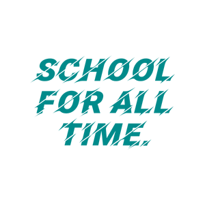 school for all time quote SVG PNG design with bold lettering