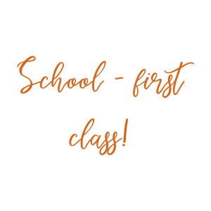 school first class quote SVG PNG design with an uplifting message