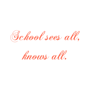 school sees all knows quote SVG PNG design