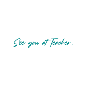see you at teacher quote SVG PNG design with bold lettering, an uplifting message