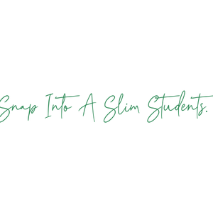 snap into a slim students quote SVG PNG design with bold lettering