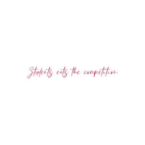 students eats the competition quote SVG PNG design with bold lettering