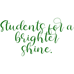 students for a brighter shine quote SVG PNG design with bold lettering, an uplifting message