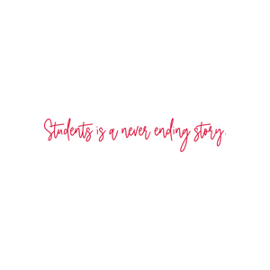 students is a never ending story quote SVG PNG design with an uplifting message