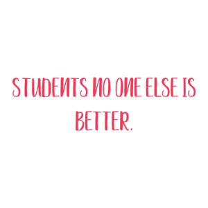students no one else is better quote SVG PNG design with bold lettering, an uplifting message