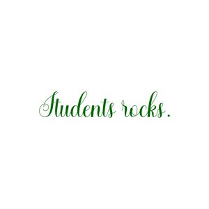 students rocks quote SVG PNG design with an uplifting message