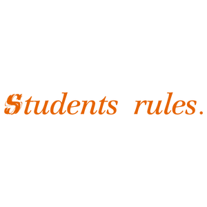 students rules quote SVG PNG design with bold lettering, an uplifting message