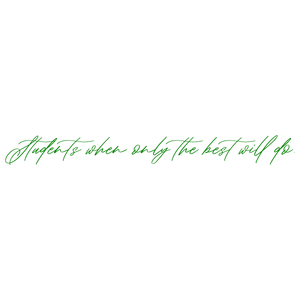 students when only the best will do quote SVG PNG design with bold lettering