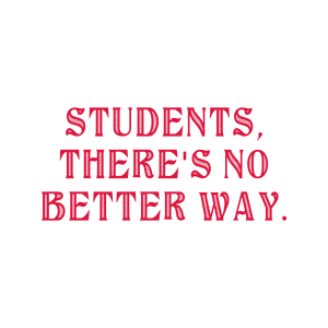 students there's no better way quote SVG PNG design with bold lettering
