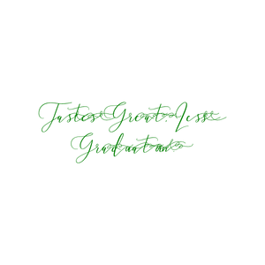 tastes great less graduation quote SVG PNG design with bold lettering, an uplifting message