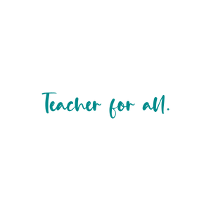 teacher for all quote SVG PNG design with an uplifting message