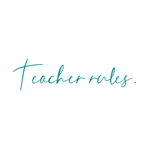 teacher rules quote SVG PNG design with hand-drawn style, an uplifting message