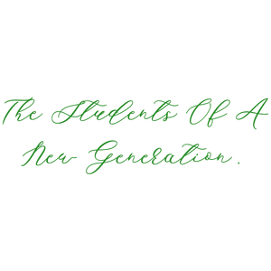 the students of a new generation quote SVG PNG design with bold lettering