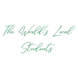 the world's local students quote SVG PNG design with bold lettering