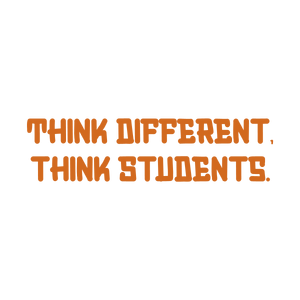 think different students quote SVG PNG design with bold lettering, an uplifting message