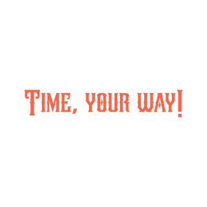 time your way quote SVG PNG design with bold lettering, an uplifting message