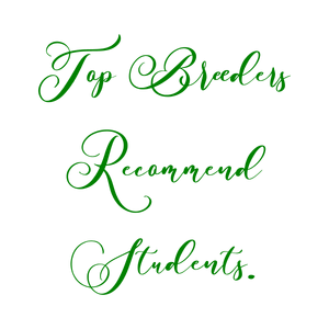 top breeders recommend students quote SVG PNG design with bold lettering