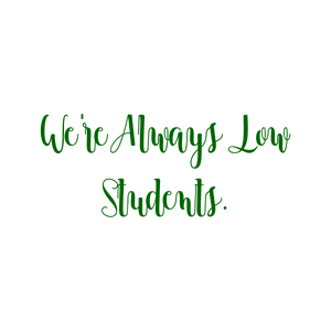 we're always low students quote SVG PNG design with an uplifting message