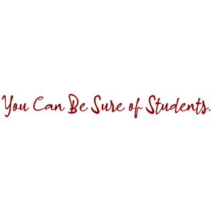 you can be sure of students quote SVG PNG design with bold lettering, an uplifting message