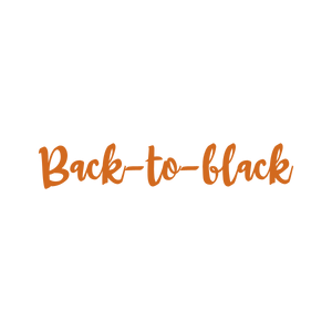 back to black quote SVG PNG design with bold lettering
