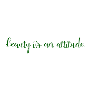 beauty is an attitude224 quote SVG PNG design with an uplifting message