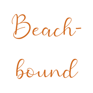 beach bound quote SVG PNG design with bold lettering