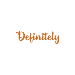 definitely quote SVG PNG design with bold lettering, an uplifting message