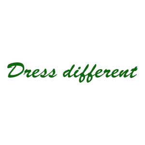 dress different544 quote SVG PNG design with bold lettering