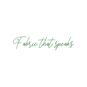 fabric that speaks345 quote SVG PNG design with bold lettering