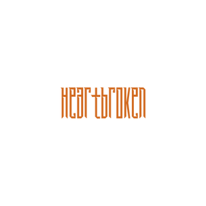 heartbroken quote SVG PNG design with bold lettering