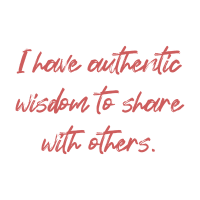 i have authentic wisdom to share with others quote SVG PNG design with hand-drawn style, bold lettering, an uplifting message