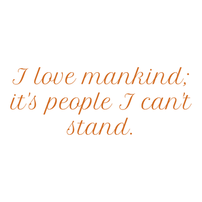 i love mankind it's people can't stand quote SVG PNG design