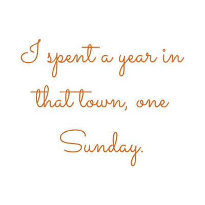 i spent a year in that town one sunday quote SVG PNG design