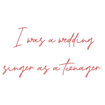 i was a wedding singer as teenager quote SVG PNG design with bold lettering