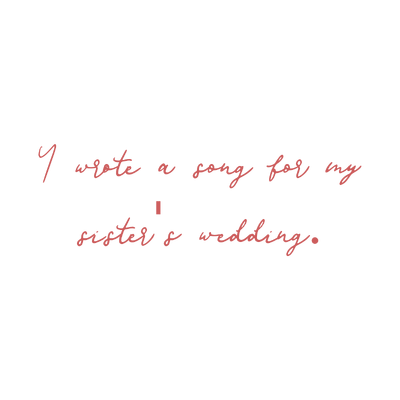i wrote a song for my sister's wedding quote SVG PNG design
