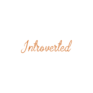 introverted quote SVG PNG design with bold lettering