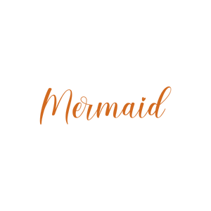 mermaid quote SVG PNG design with bold lettering
