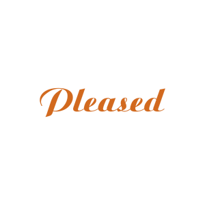 pleased quote SVG PNG design with bold lettering, an uplifting message