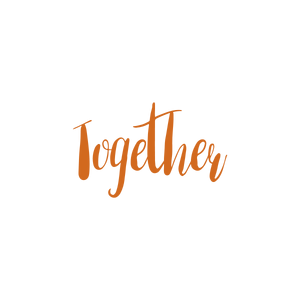 together quote SVG PNG design with hand-drawn style