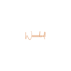 weeeeeeekend quote SVG PNG design with bold lettering