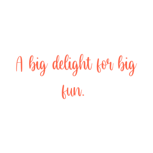 a big delight for fun quote SVG PNG design with bold lettering, an uplifting message