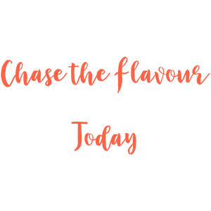 chase the flavour today quote SVG PNG design with bold lettering