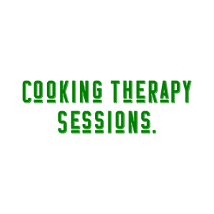 cooking therapy sessions quote SVG PNG design with bold lettering
