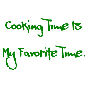 cooking time is my favorite quote SVG PNG design with bold lettering