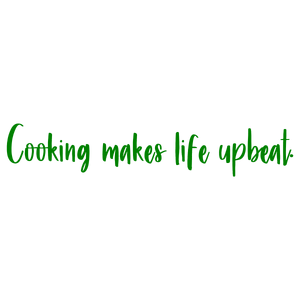 cooking makes life upbeat quote SVG PNG design with an uplifting message