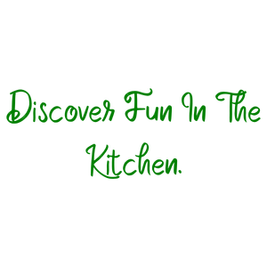 discover fun in the kitchen quote SVG PNG design with bold lettering